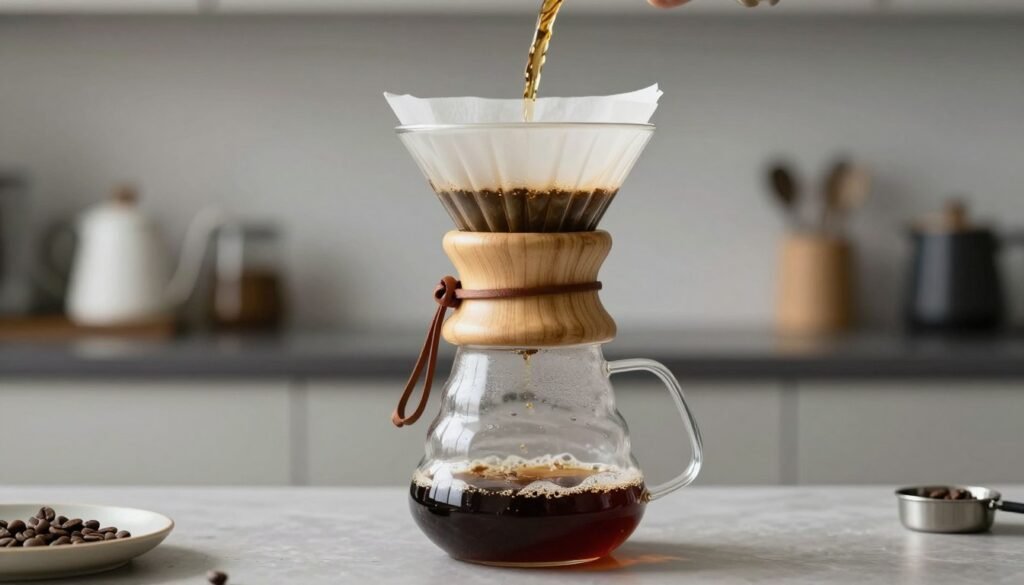 Chemex pour over coffee maker