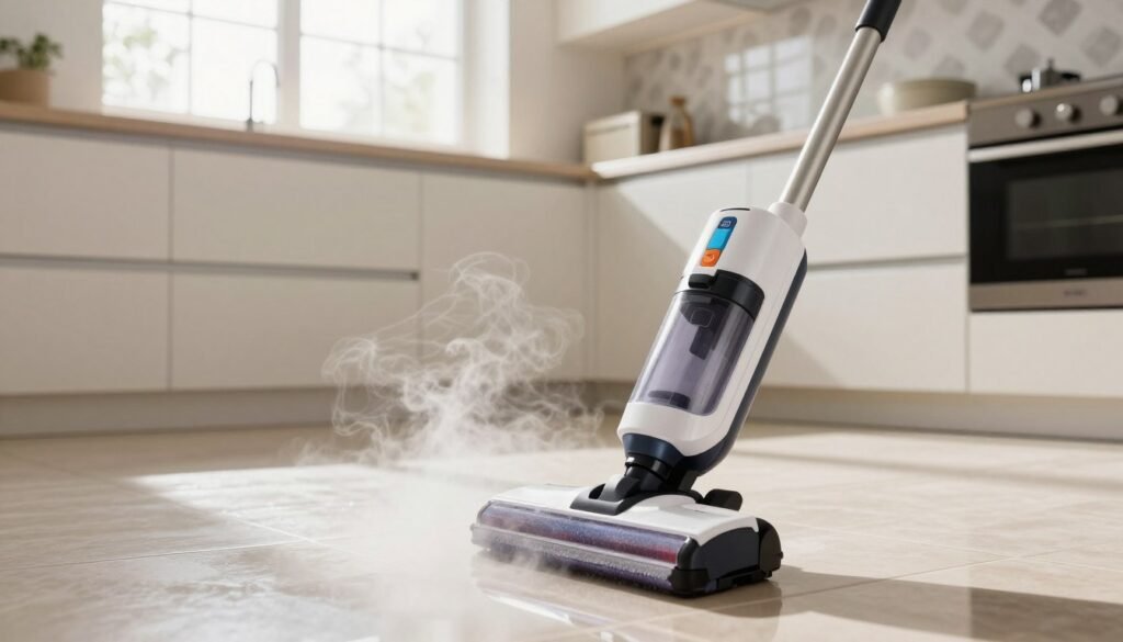 Efficient floor cleaning with Bissell PowerFresh Steam Mop