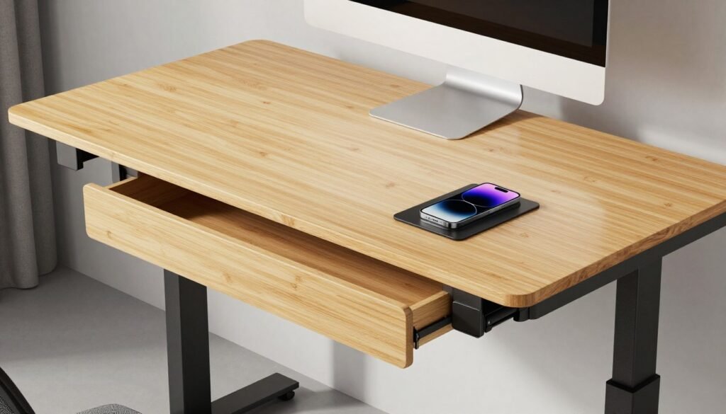 FlexiSpot Q8 standing desk with storage