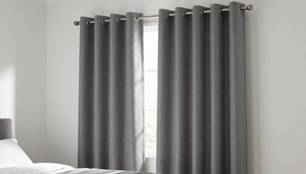 Habitat Plain Blackout Eyelet Curtains Argos
