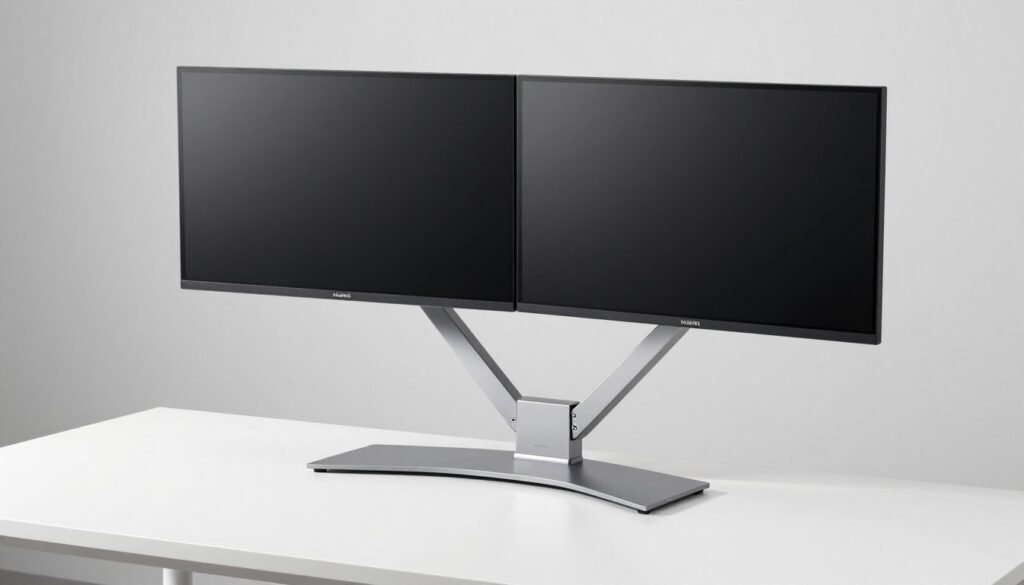 Huanuo Dual Monitor Stand freestanding