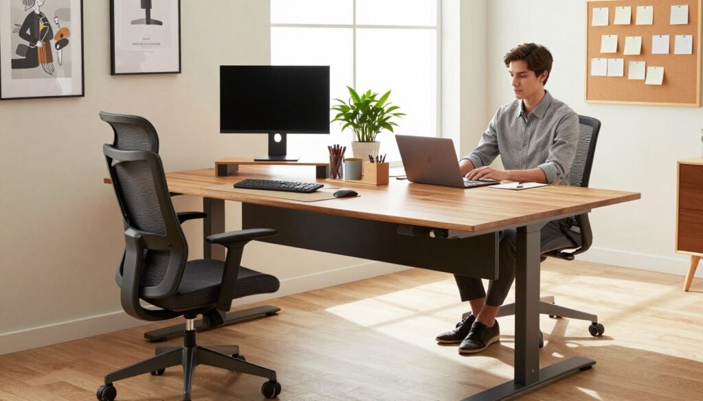 Ideal ergonomic office setup Ideal ergonomic office setup