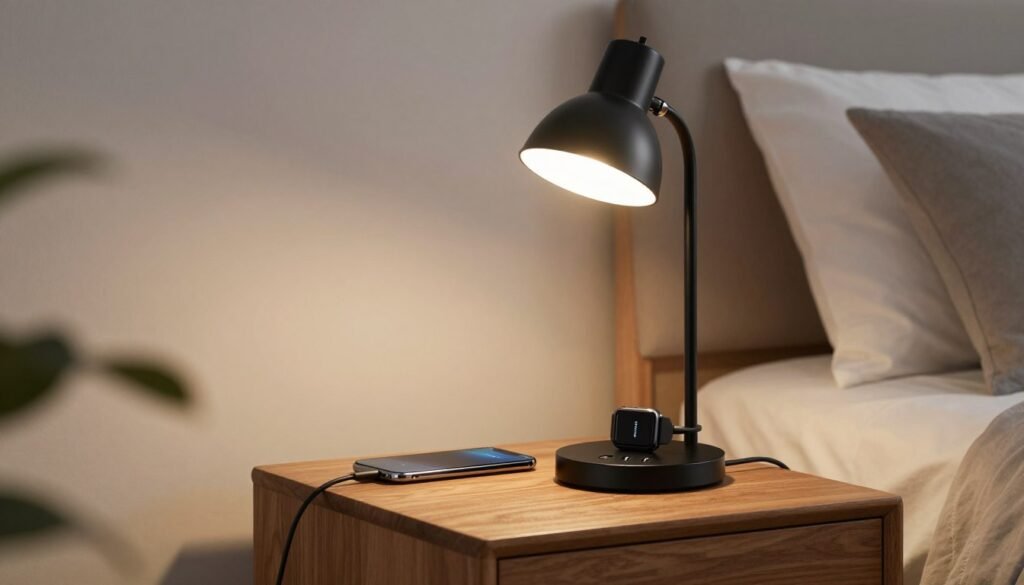 Macally Smart-Charging Hub Desk Lamp