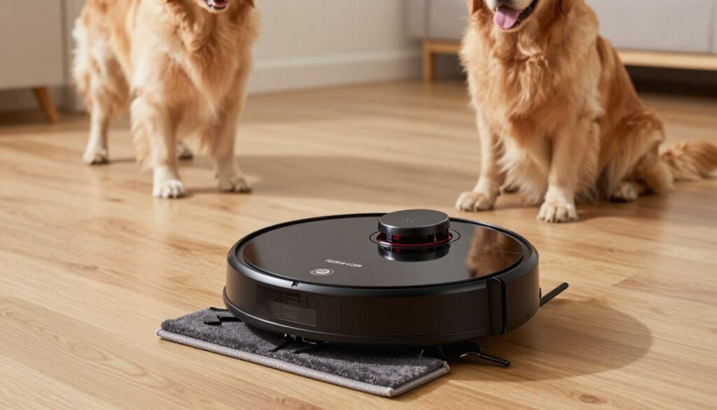 Roborock Saros 10R robot vacuum for pets