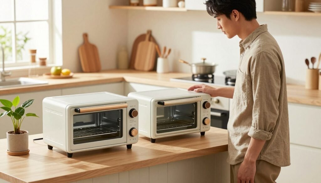 Selecting a toaster oven based on counter space