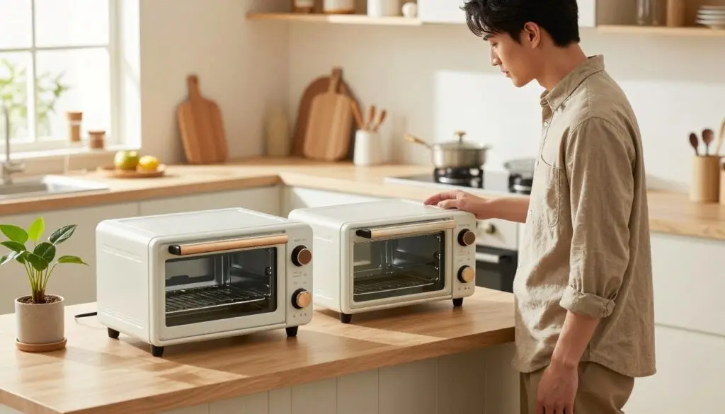 Selecting a toaster oven based on counter space