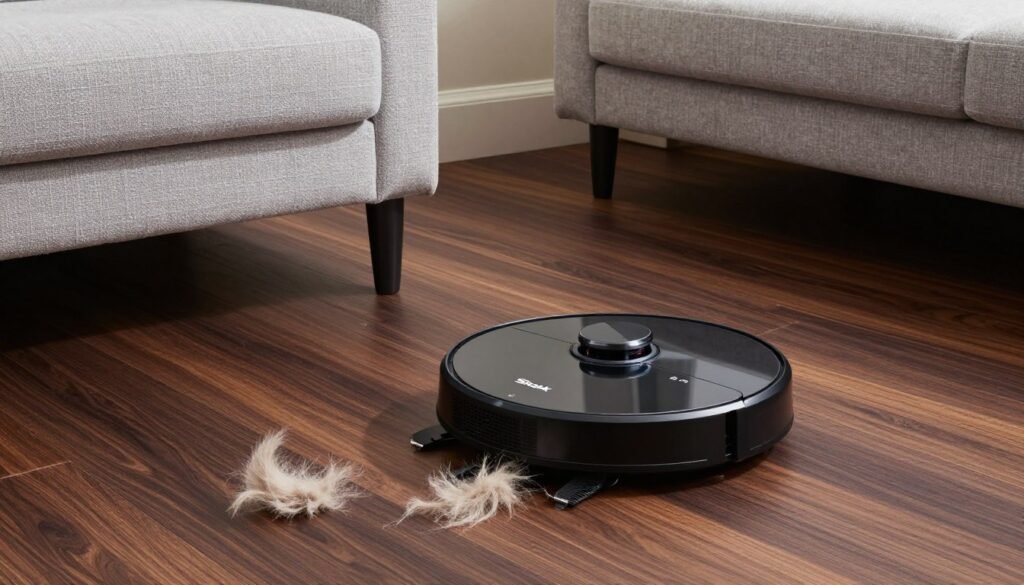 Shark Ion Robot Vacuum pet hair hardwood floors