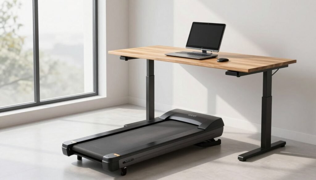 Urevo 2 in 1 under desk treadmill