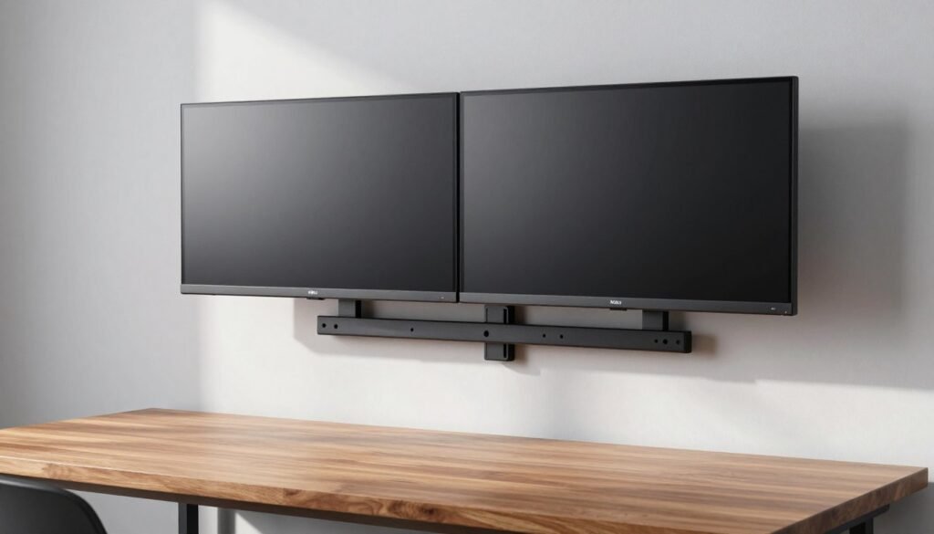 WALI Dual Wall Mount monitor arm