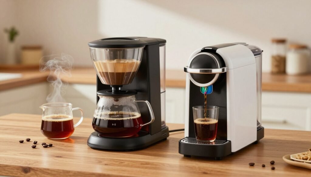 drip coffee vs single serve drip coffee vs single serve