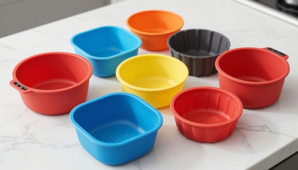 reusable silicone air fryer basket liners