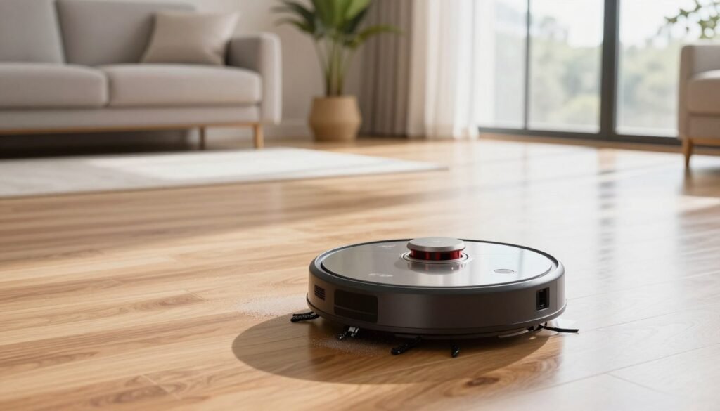 robot vacuum performance on hardwood floors