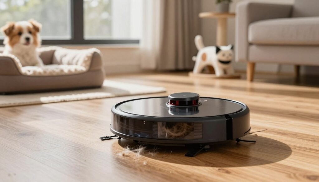 robot vacuum pet hair features