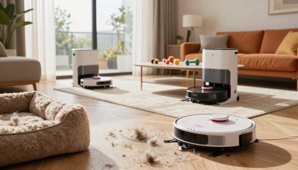 robot vacuums testing for pet hair