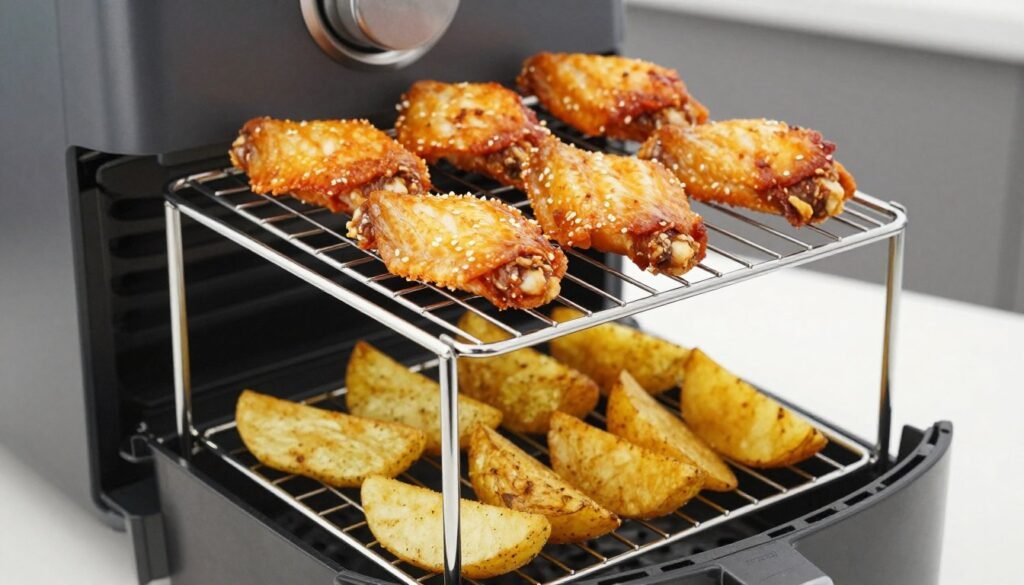 stackable air fryer racks multi-layer