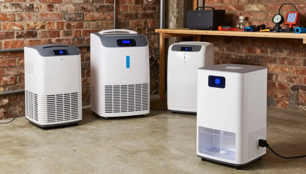 testing basement dehumidifiers