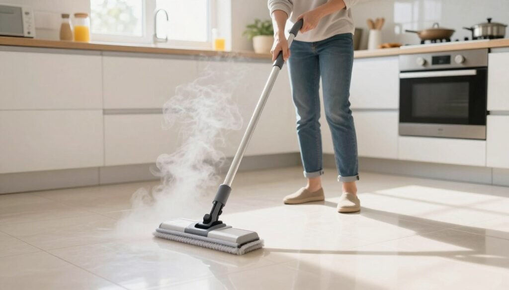 using steam mop