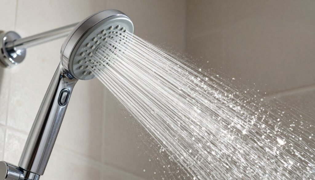 high pressure shower head spray pattern